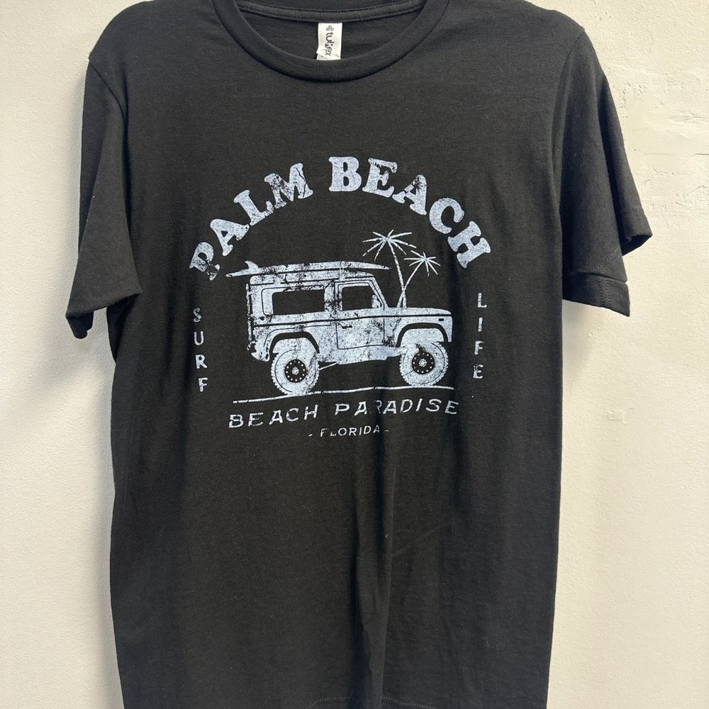 PALM BEACH SURF LIFE JEEP T-SHIRT